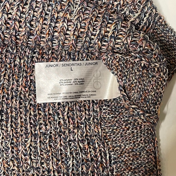 Ella Moss Womens Knitted Vest/Sleeveless Sweater Tank SZ L Indigo Mood - Picture 9 of 11